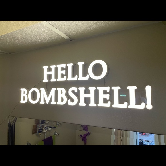 VS Display sign Authentic HELLO BOMBSHELL - Picture 2 of 10